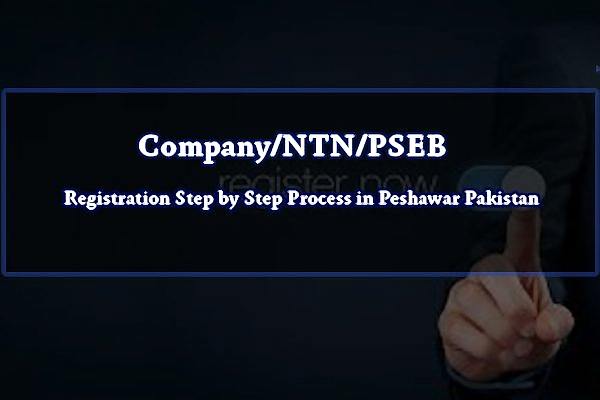 Company/NTN/PSEB Registration Step by Step Process in Peshawar Pakistan