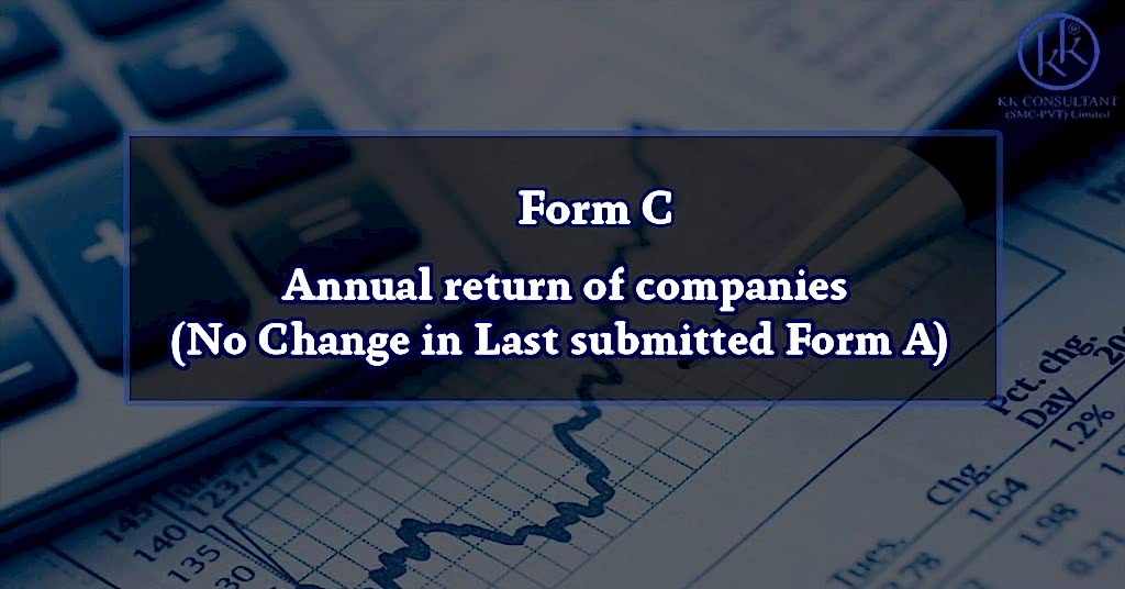 Form C – Annual return of companies (No Change in Last submitted Form A)